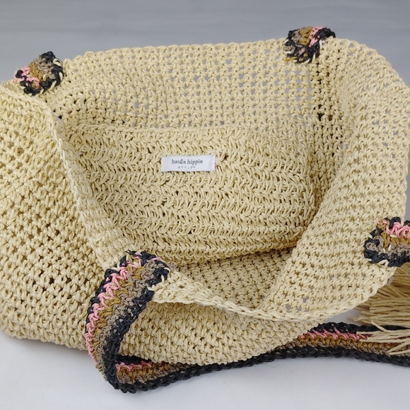 Haute Hippie Style Handcrafted Tote Bag. - Picture 10 of 12